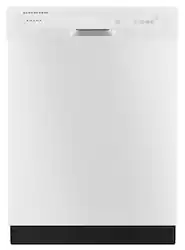 Amana - 24" Front Control Built-In Dishwasher with Triple Filter Wash and 59 dBA - White - Front_Zoom