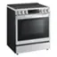 Angle. LG - 6.3 Cu. Ft. Slide-In Electric True Convection Range with EasyClean and Air Fry - PrintProof Stainless Steel.