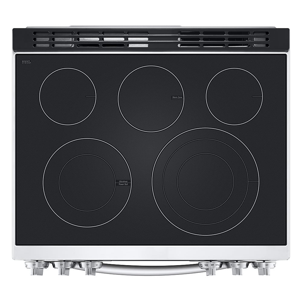 Alt View 25. LG - 6.3 Cu. Ft. Slide-In Electric True Convection Range with EasyClean and Air Fry - PrintProof Stainless Steel.
