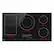 Front. LG - 36" Built-In Electric Induction Cooktop with 5 Elements and UltraHeat 5.0kW Element - Black Ceramic.