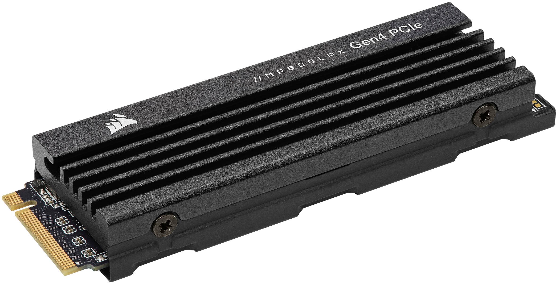 Alt View 12. CORSAIR - MP600 PRO LPX 4TB Internal SSD PCIe Gen 4 x4 NVMe with Heatsink for PS5 - Black.