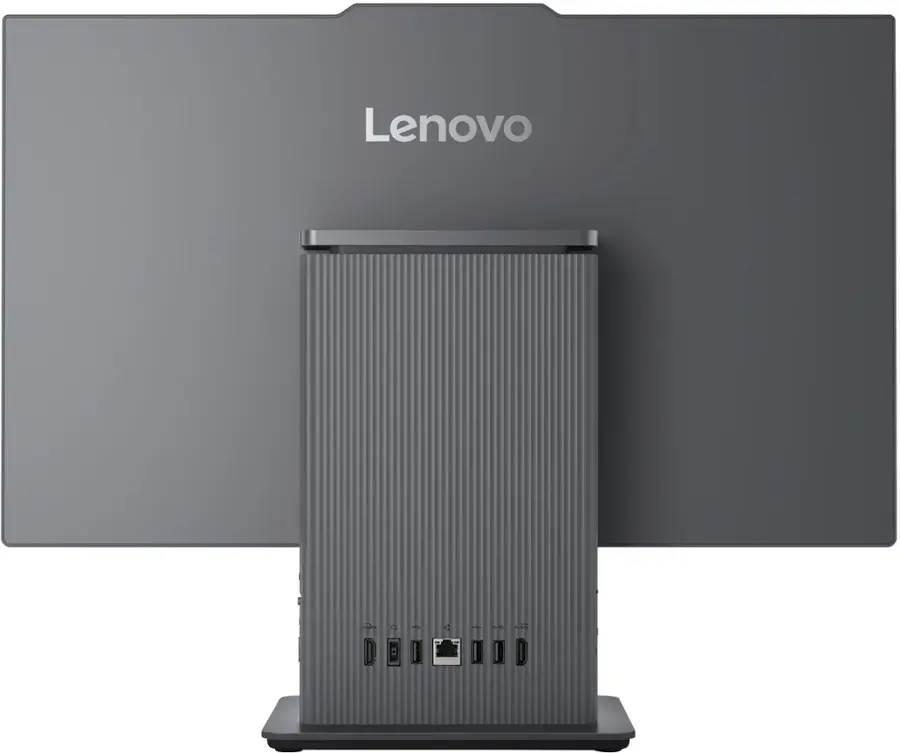 Back. Lenovo - IdeaCentre AIO 24" FHD IPS LCD All-In-One - Intel U300 - 8GB Memory - 256GB Solid State Drive - Grey.