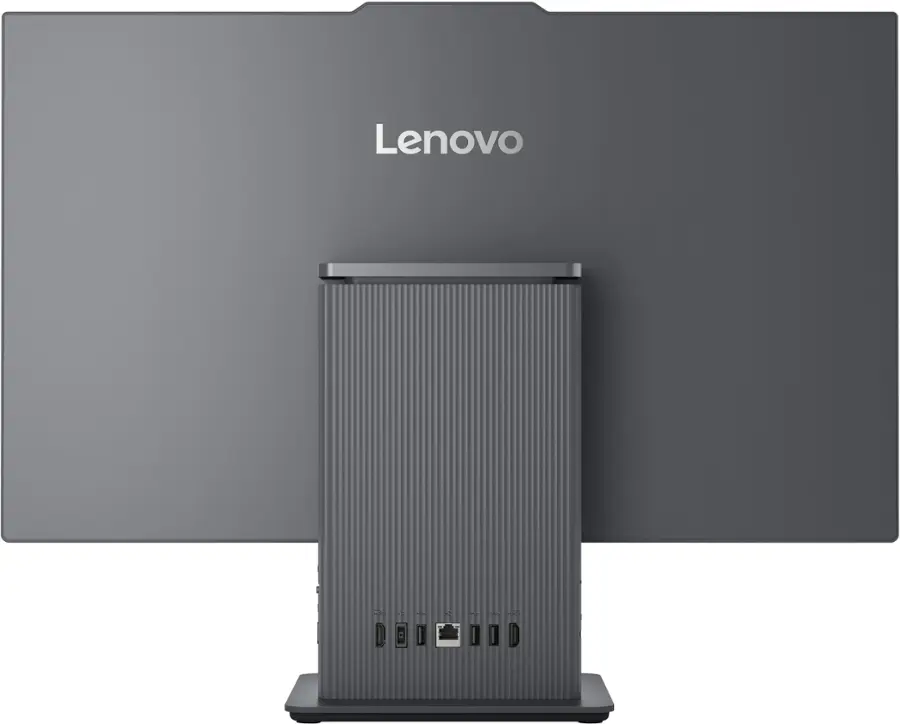 Back. Lenovo - IdeaCentre AIO 27" FHD IPS LCD Touch-Screen All-In-One - AMD Ryzen 5 7535HS - 8GB Memory - 512GB SSD - Grey.