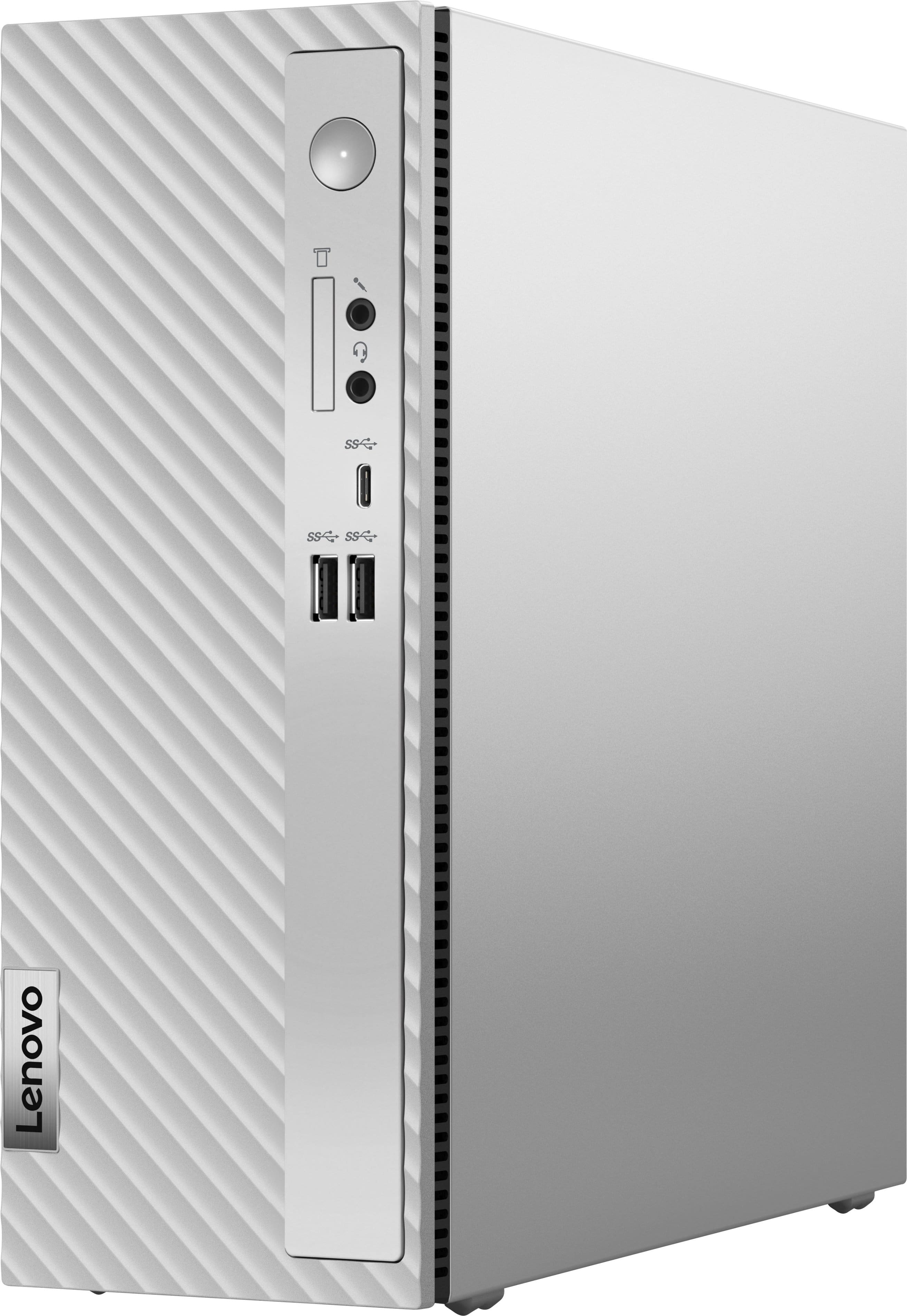 Front. Lenovo - IdeaCentre 3 Desktop - Intel Core i7-14700 - 16GB Memory - 1TB SSD - Cloud Grey.