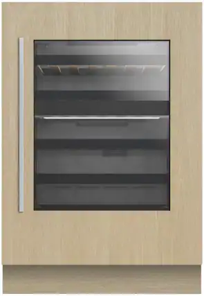 Front. Fisher & Paykel - Series 9 35-bottle Wine Cabinet Panel Ready - Custom Panel Ready.