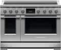 Fisher & Paykel - 48 in. Wide 6 Elements Professional 6.9 cu ft freestanding electric induction range, self-cleaning - Stainless Steel
