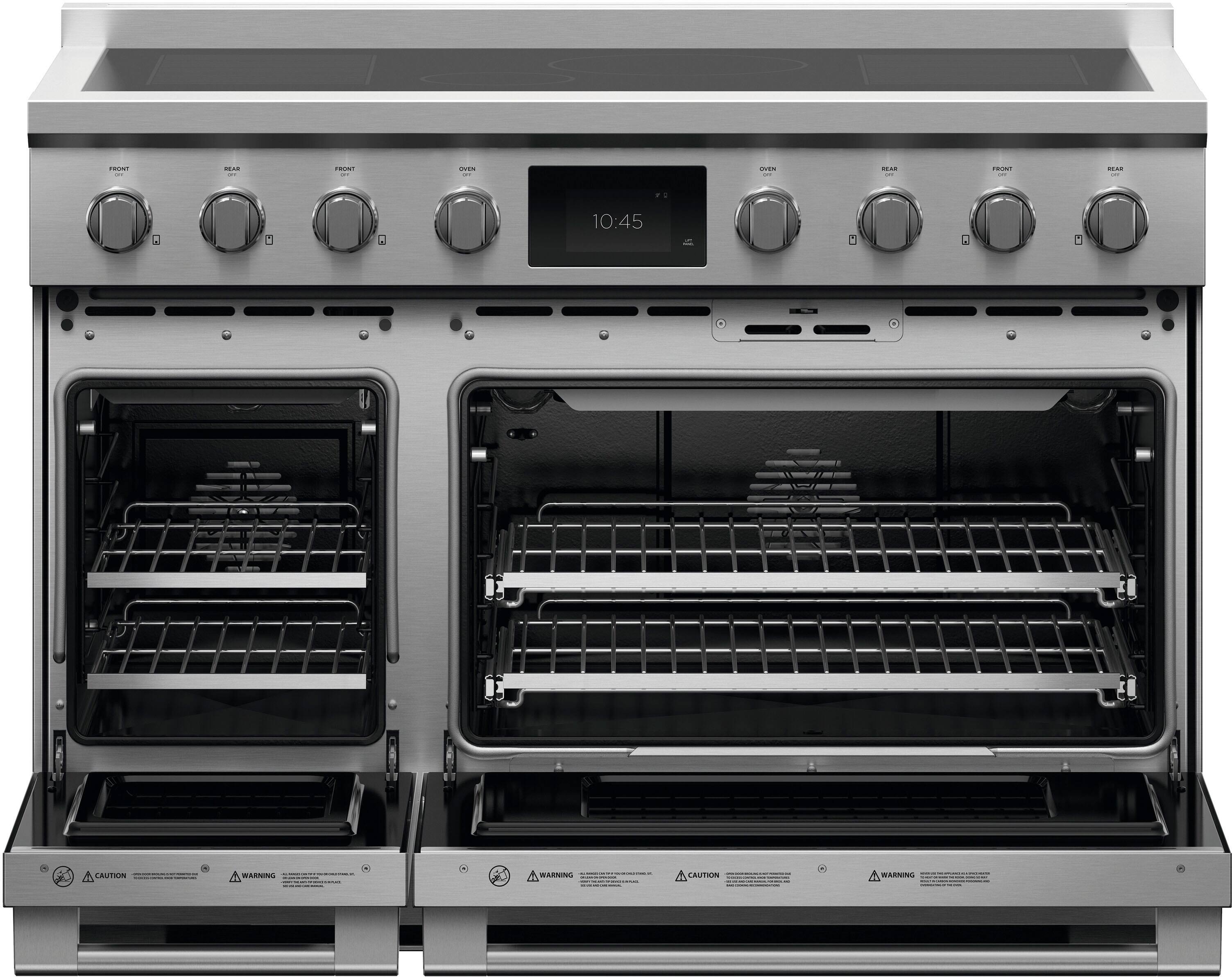 Alt View 11. Fisher & Paykel - Professional 6.9 cu ft freestanding electric induction range, self-cleaning - Stainless Steel.