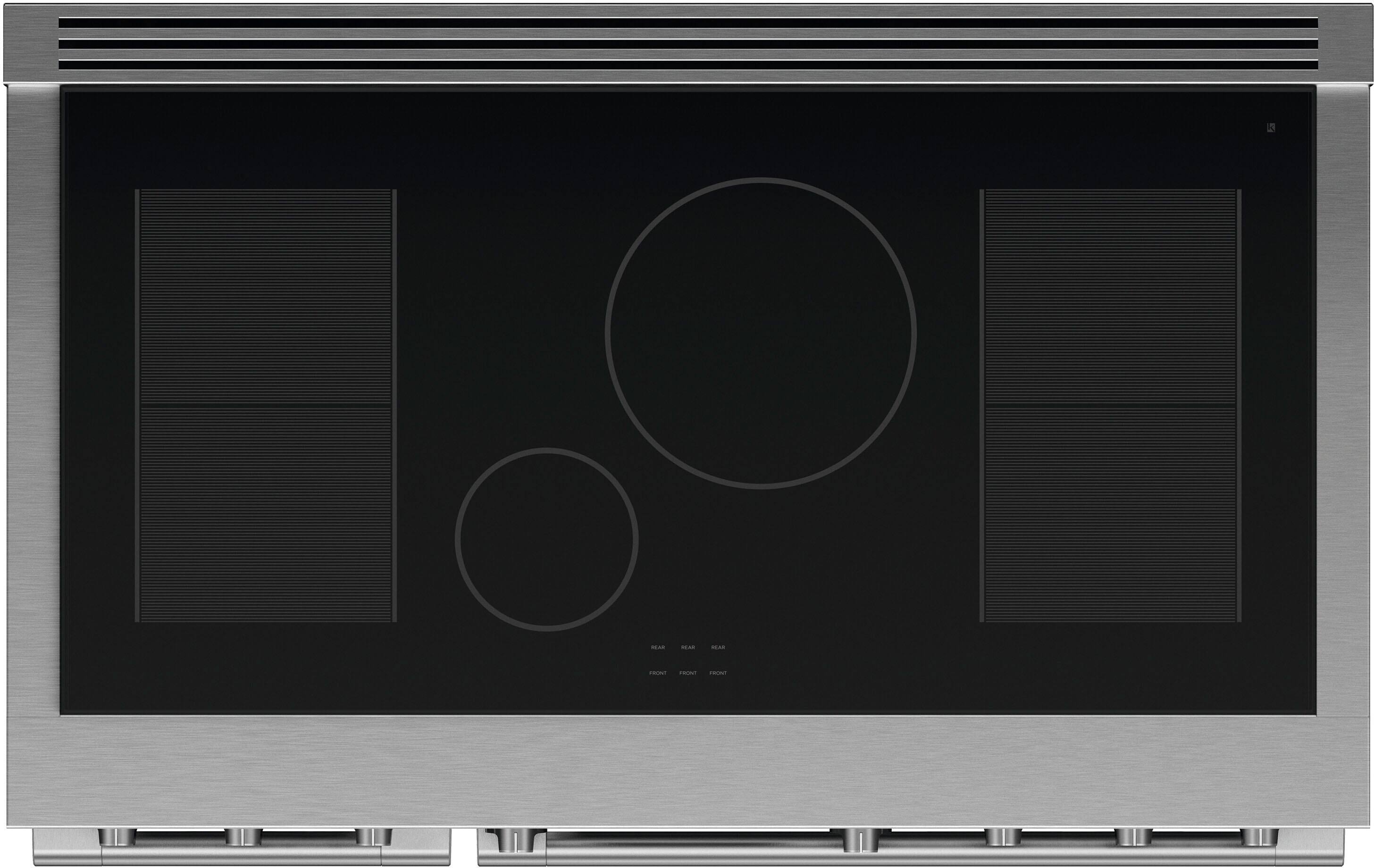 Alt View 12. Fisher & Paykel - Professional 6.9 cu ft freestanding electric induction range, self-cleaning - Stainless Steel.