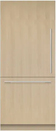 Front. Fisher & Paykel - Series 36 19.2 cu ft Bottom Freezer Freestanding Refrigerator Left Hinge Panel Ready - Custom Panel Ready.