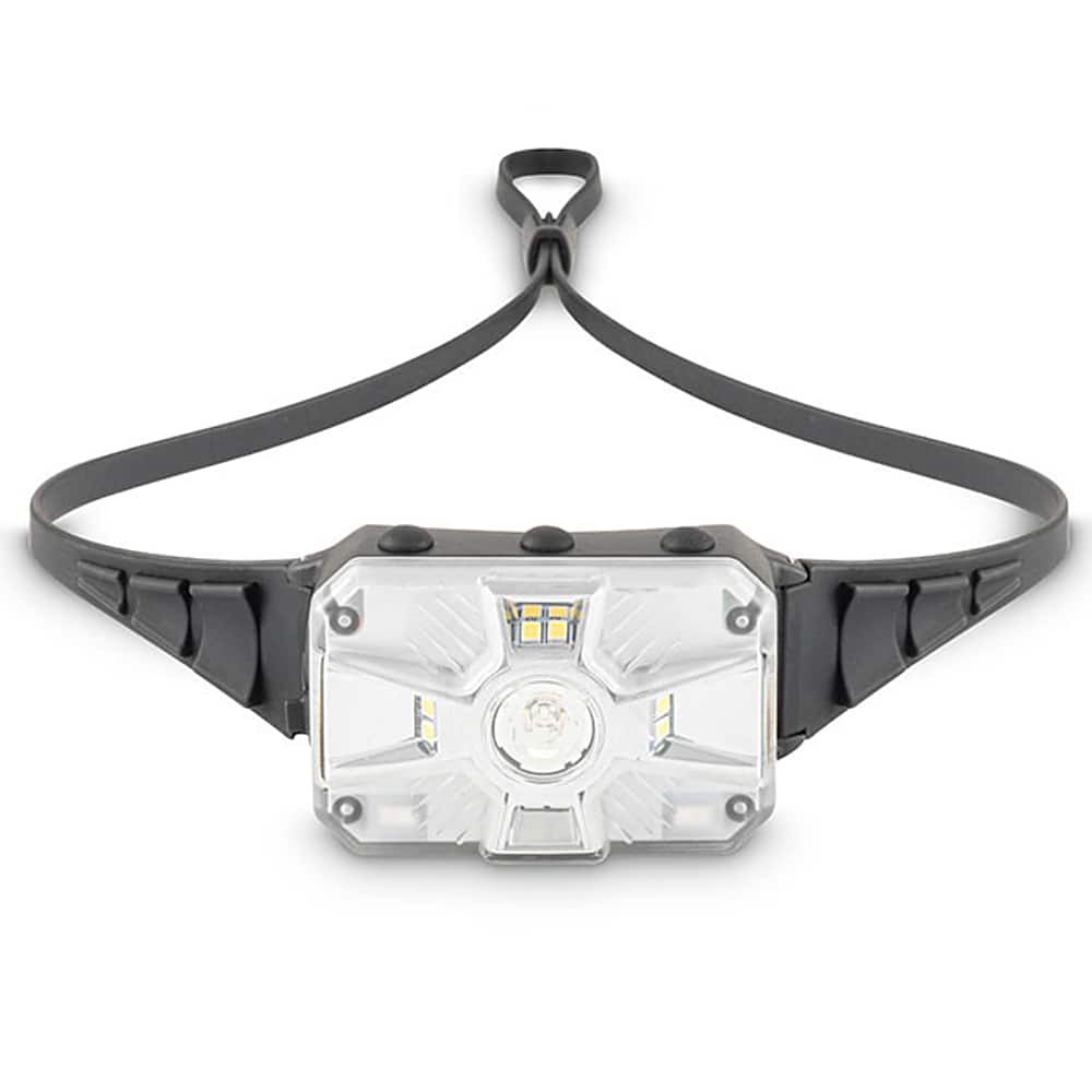 Front. Panther Vision - Adaptev Headlamp Flashlight with Inertial Gyroscope, Adaptive Lighting Guided by Your Movements for Outdoor Adventures - Black.