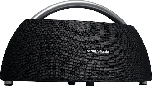 Front. Harman Kardon - Go+Play Mini Portable Wireless Speaker - Black.