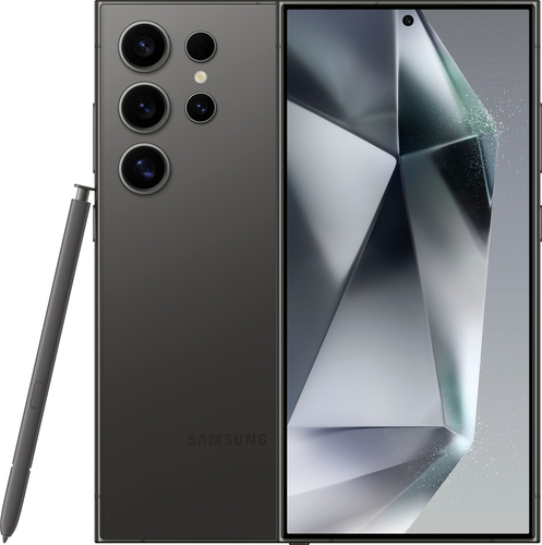 Samsung - Geek Squad Certified Refurbished Galaxy S24 Ultra 256GB - Titanium Black (AT&T)