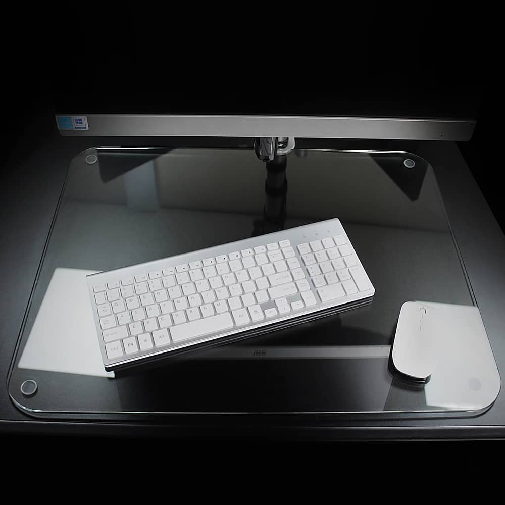 Glass desk online pad