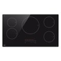 LG - 36" Built-in Electric Induction Cooktop with 5 Elements and UltraHeat 4.3kW Power Element - Black Ceramic
