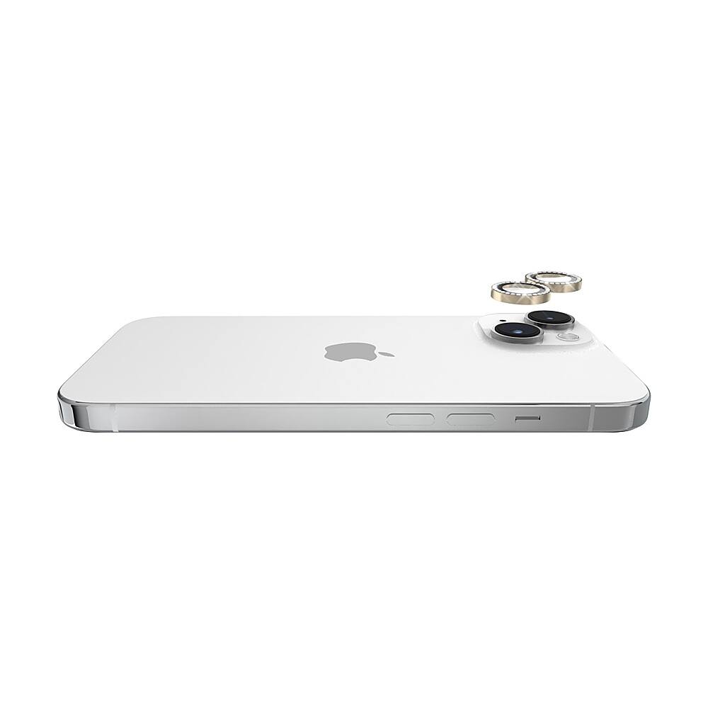 Alt View 13. kate spade new york - Aluminum Ring Lens Protectors for Apple iPhone 15 and 15 Plus - Set in Stone Gold.