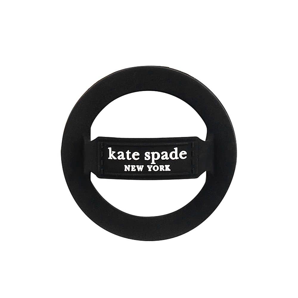 Front. kate spade new york - Magentic Loop Grip with MagSafe for Select Apple iPhones - Black.