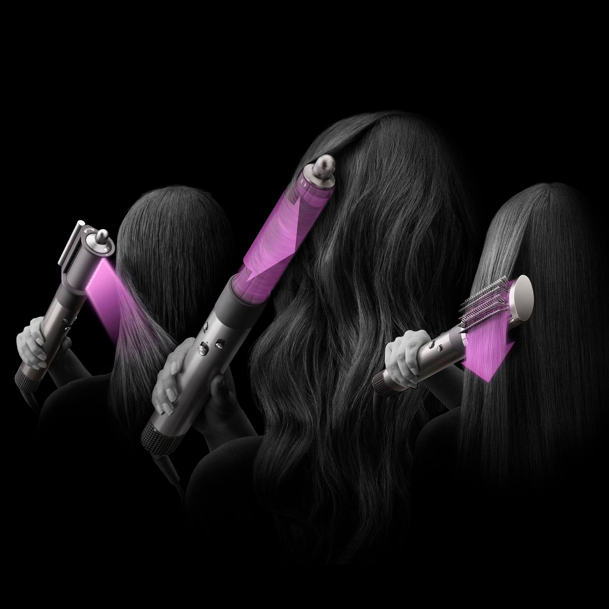 Coanda airflow pioneered by Dyson. The Dyson Airwrap multi-styler harnesses the Coanda effect. This means the air is curved to attract hair to the attachment. Allowing for more control when styling and no heat damage.