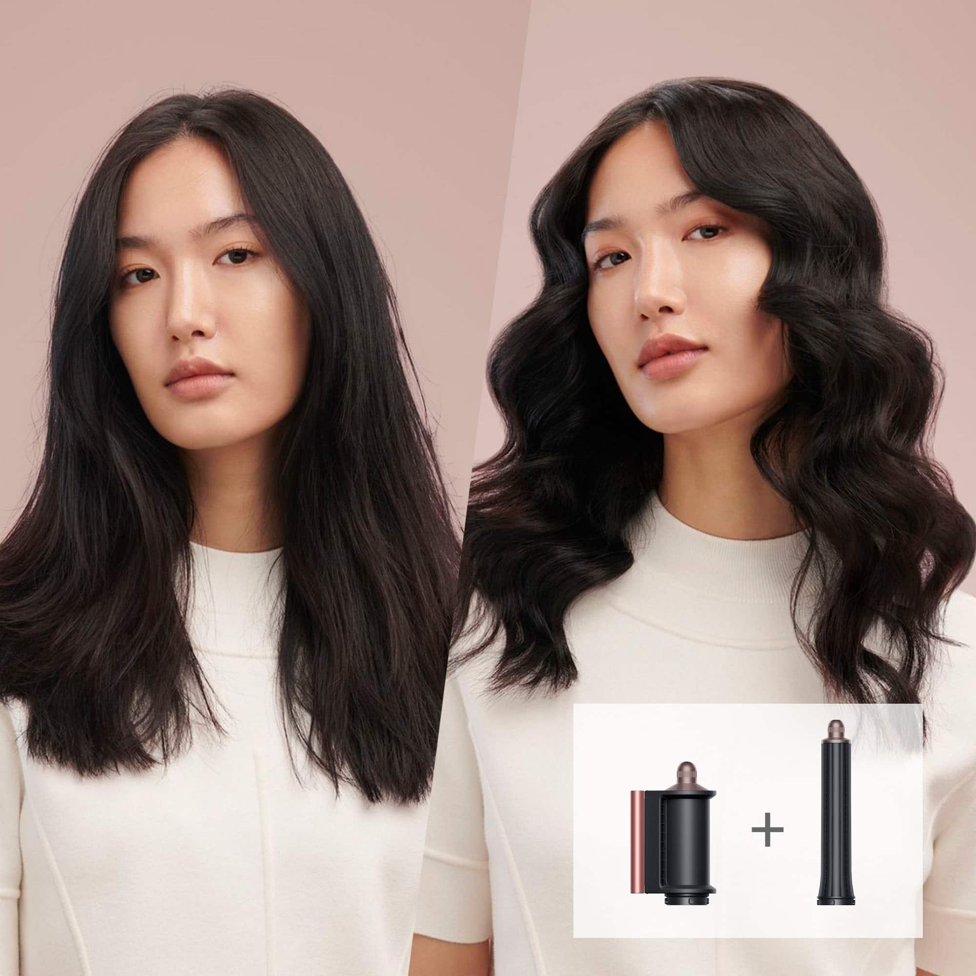 Mermaid Waves Coanda smoothing dryer TM 1.2" Airwrap long barrel