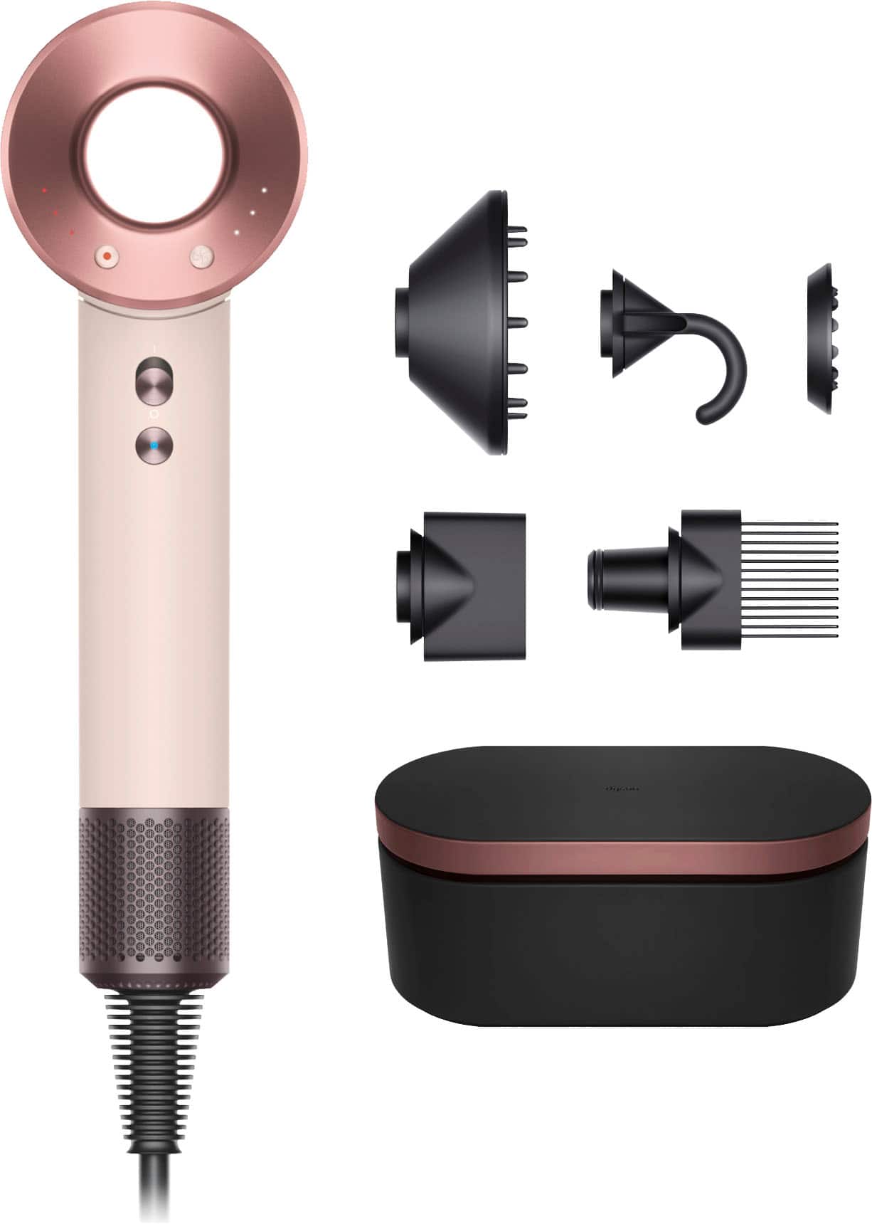 Front. Dyson - Supersonic Hair Dryer - Ceramic Pink/Rose Gold.