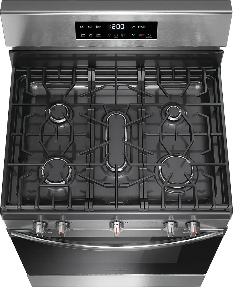Alt View 13. Frigidaire - Frigidaire 5.1 Cu. Ft. Freestanding Gas Range with Quick Boil - Stainless Steel.