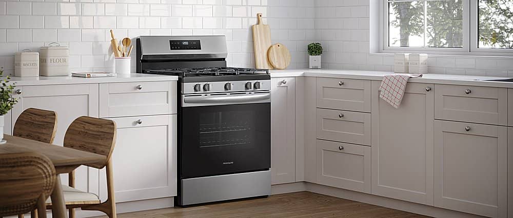 Alt View 14. Frigidaire - Frigidaire 5.1 Cu. Ft. Freestanding Gas Range with Quick Boil - Stainless Steel.