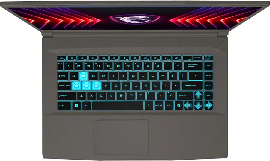 Alt View 10. MSI - THIN 15 15.6" 144Hz FHD Gaming Laptop-Intel Core i5-13420H - 16GB Memory - GeForce RTX 4050 - 512GB SSD - Black.