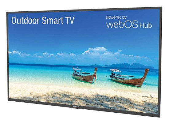 Front. Peerless-AV - 55" Neptune™ Partial Sun 4K HDR Outdoor Smart TV.