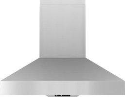 Zephyr - Podesta 36 in. 600 CFM Wall Mount Range Hood with LED Lights - Stainless Steel - Front_Zoom