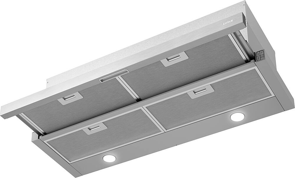 Angle. Zephyr - Valina 36 in. 290 CFM Under Cabinet Range Hood with LED Lights - Stainless Steel.