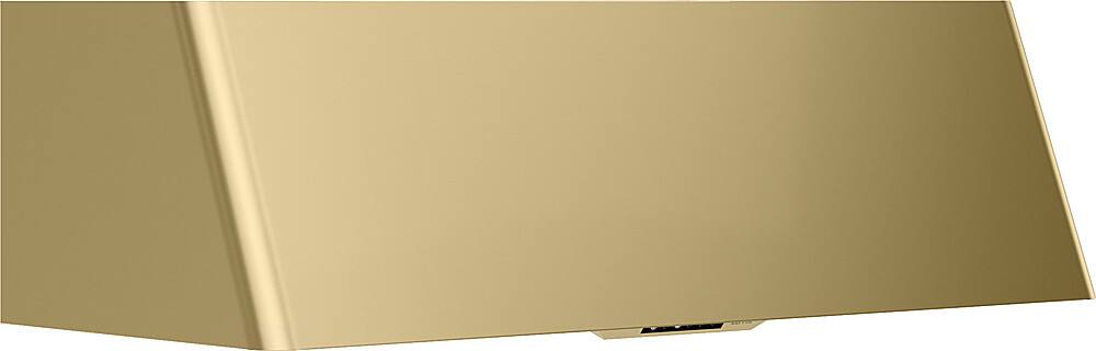 Left. Zephyr - Mesa 48 in. Shell Only Wall Mount Range Hood with LED Lights - Satin Gold.