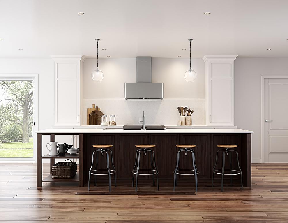 Alt View 19. Zephyr - Mesa 48 in. Shell Only Wall Mount Range Hood with LED Lights - Stainless Steel.