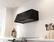 Alt View 12. Zephyr - Mesa 48 in. Shell Only Wall Mount Range Hood with LED Lights - Matte Black.
