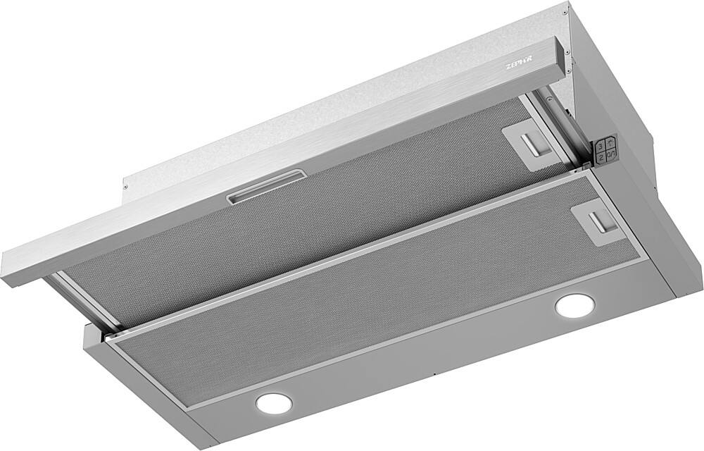 Angle. Zephyr - Valina 30 in. 290 CFM Under Cabinet Range Hood with LED Lights - Stainless Steel.