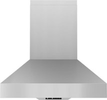 Zephyr - Podesta 30 in. 600 CFM Wall Mount Range Hood with LED Lights - Stainless Steel - Front_Zoom