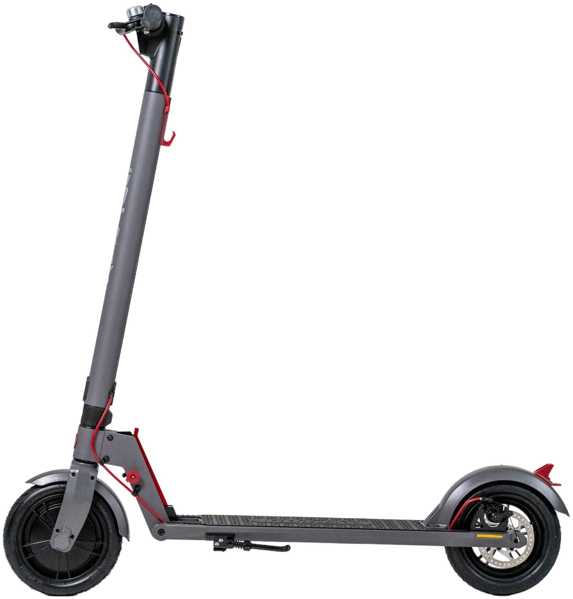 Left View: GoTrax - XR ADVANCE Commuting Electric Scooter w/12mi Max Operating Range & 15.5mph Max Speed - Black