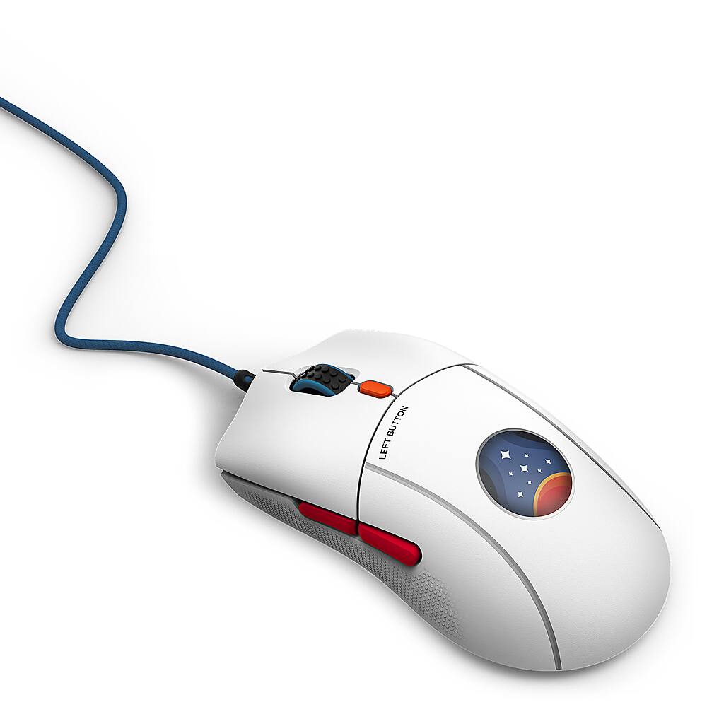 Alt View 13. NZXT - Starfield Lift 2 Symm - Lightweight Symmetrical Wired High Performance Optical Gaming Mouse - White.