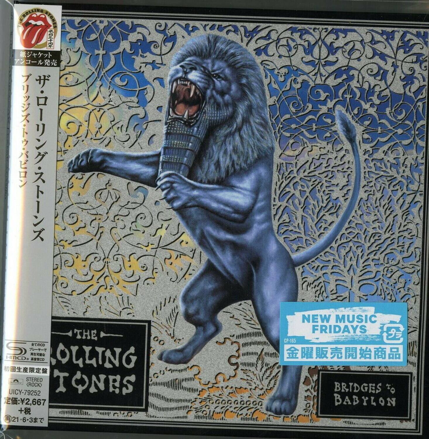 **The Rolling Stones**  
**BRIDGES TO BABYLON**

**STEREO**  
**UICY-79252**

**NEW MUSIC FRIDAYS**  
**CP-165**

**金曜販売開始商品**

**定価 ¥2,667**  
**+税**

**物回生産限定盤**

**21-6-3まで**

**STEREO**  
**UICY-79252**

**NEW MUSIC FRIDAYS**  
**CP-165**

**金曜販売開始商品**

**定価 ¥2,667**  
**+税**

**物回生産限定盤**

**21-6-3まで**

**STEREO**  
**UICY-79252**

**NEW MUSIC FRIDAYS**  
**CP-165**

**金曜販売開始商品**

**定価 ¥2,667**  
**+税**

**物回生産限定盤**

**21-6-3まで**

**STEREO**  
**UICY-79252**

**NEW MUSIC FRIDAYS**  
**CP-165