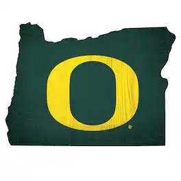 Fan Creations - Oregon Ducks 12" Logo State Sign - Multicolor