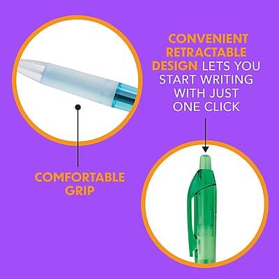 CONVENIENT RETRACTABLE DESIGN LETS YOU START WRITING WITH JUST ONE CLICK

COMFORTABLE GRIP