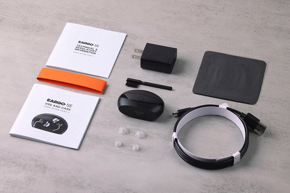 Alt View 15. Eargo - SE Self-Fitting OTC CIC Hearing Aid - Black.