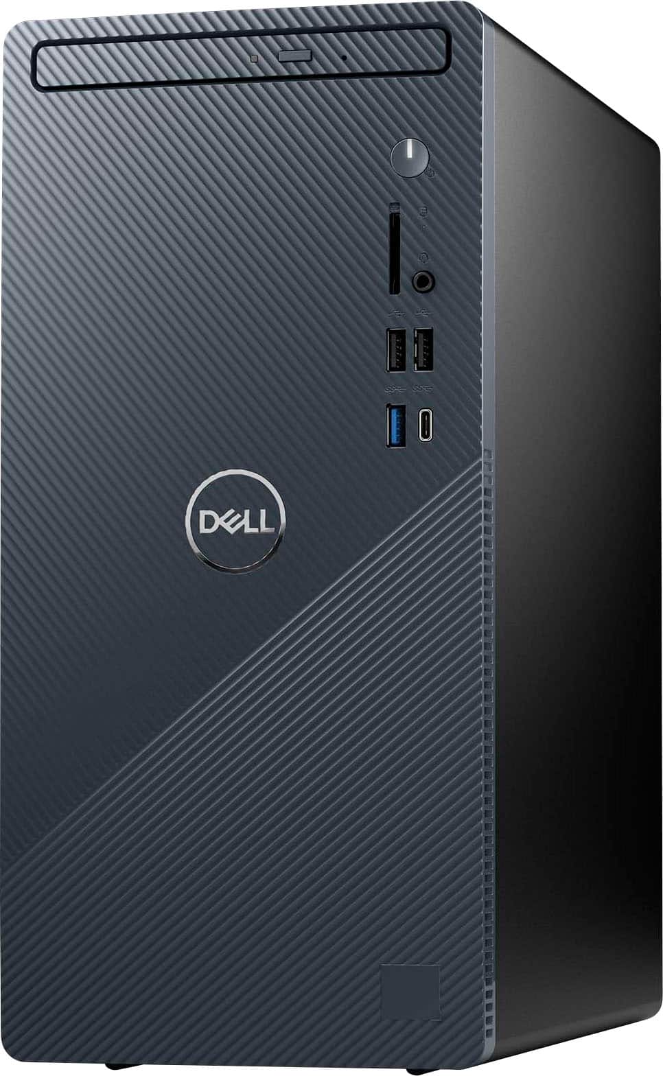 Angle. Dell - Inspiron Desktop (3030) - Intel Core i5 processor (14 gen) - 8GB Memory - 512GB SSD - Mist Blue.
