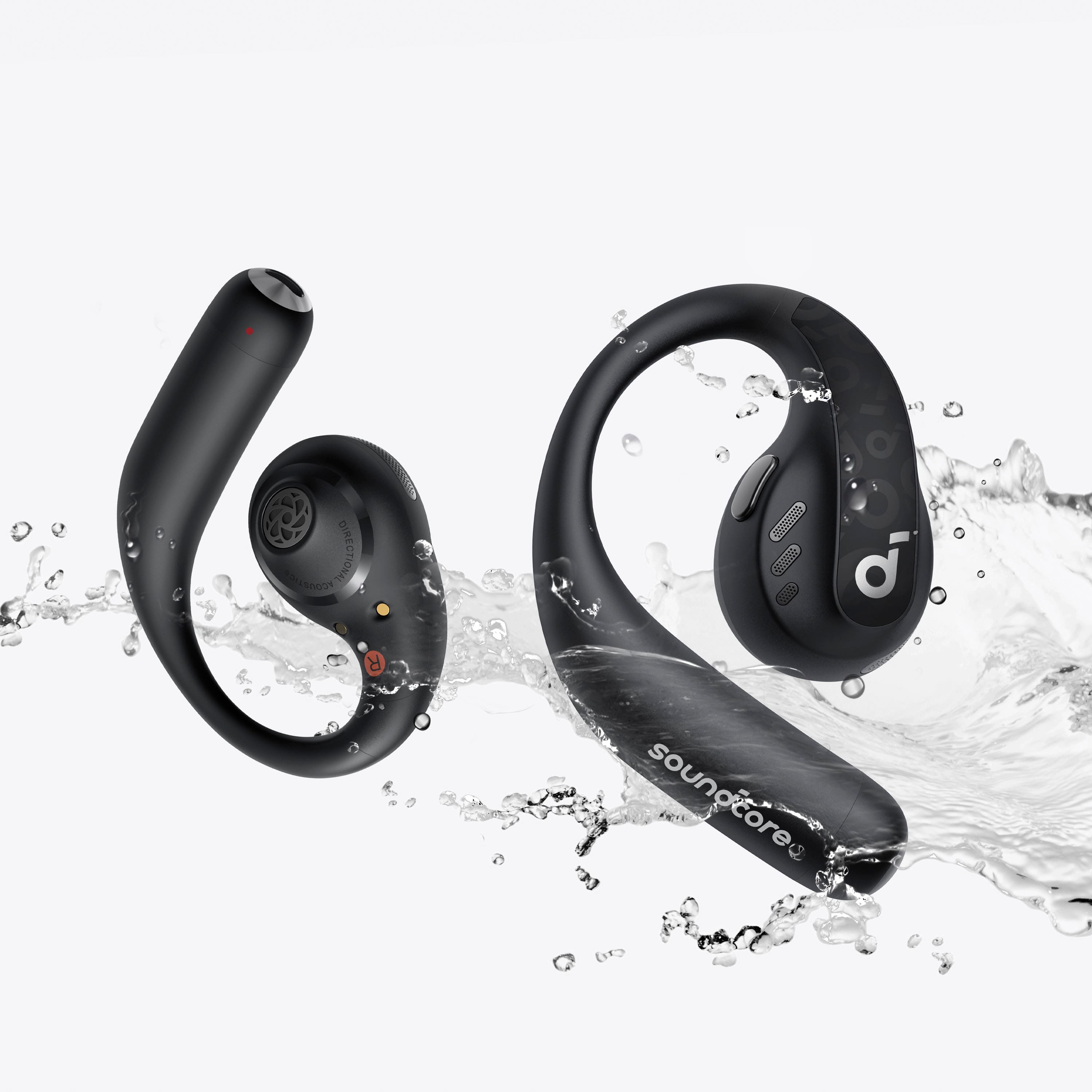 The text on the image is grouped and corrected as follows:
"Soundcore by Anker"