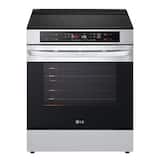 LG - 30-in Wide 6.3 Cu. Ft. Smart Slide-in Electric Induction Convection Range with 5 Elements, EasyClean and Air Fry - Stainless Steel