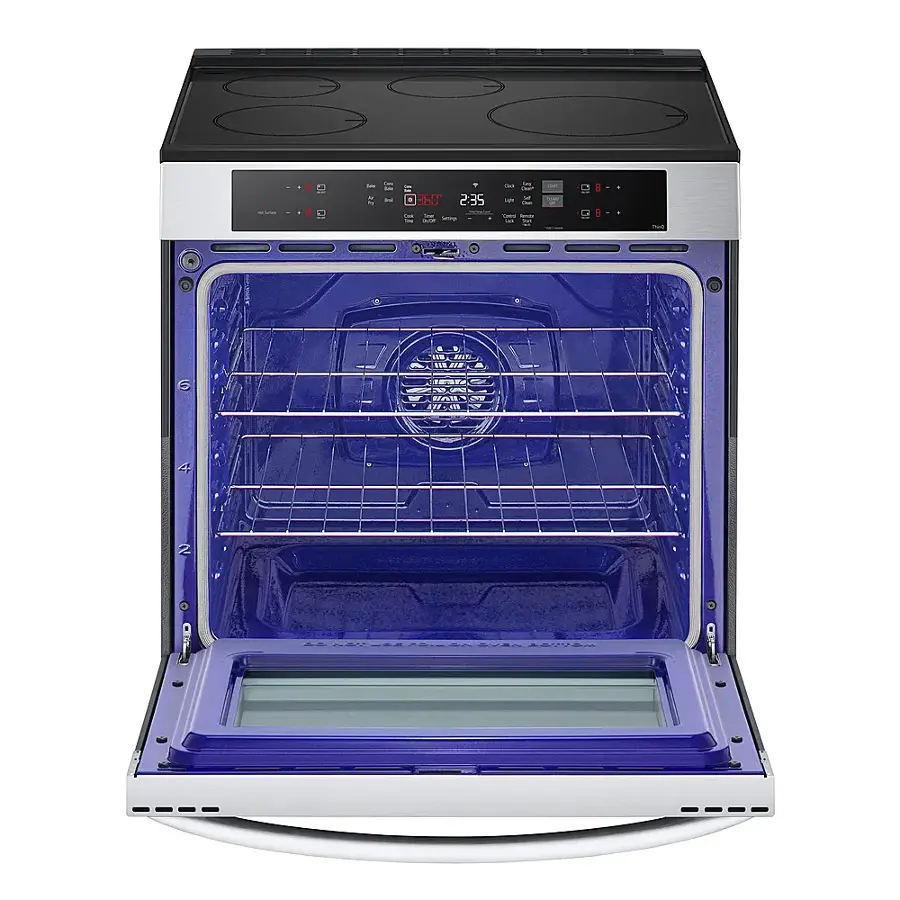 Alt View 11. LG - 6.3 Cu. Ft. Smart Slide-in Electric Induction True Convection Range with EasyClean and Air Fry - PrintProof Stainless Steel.