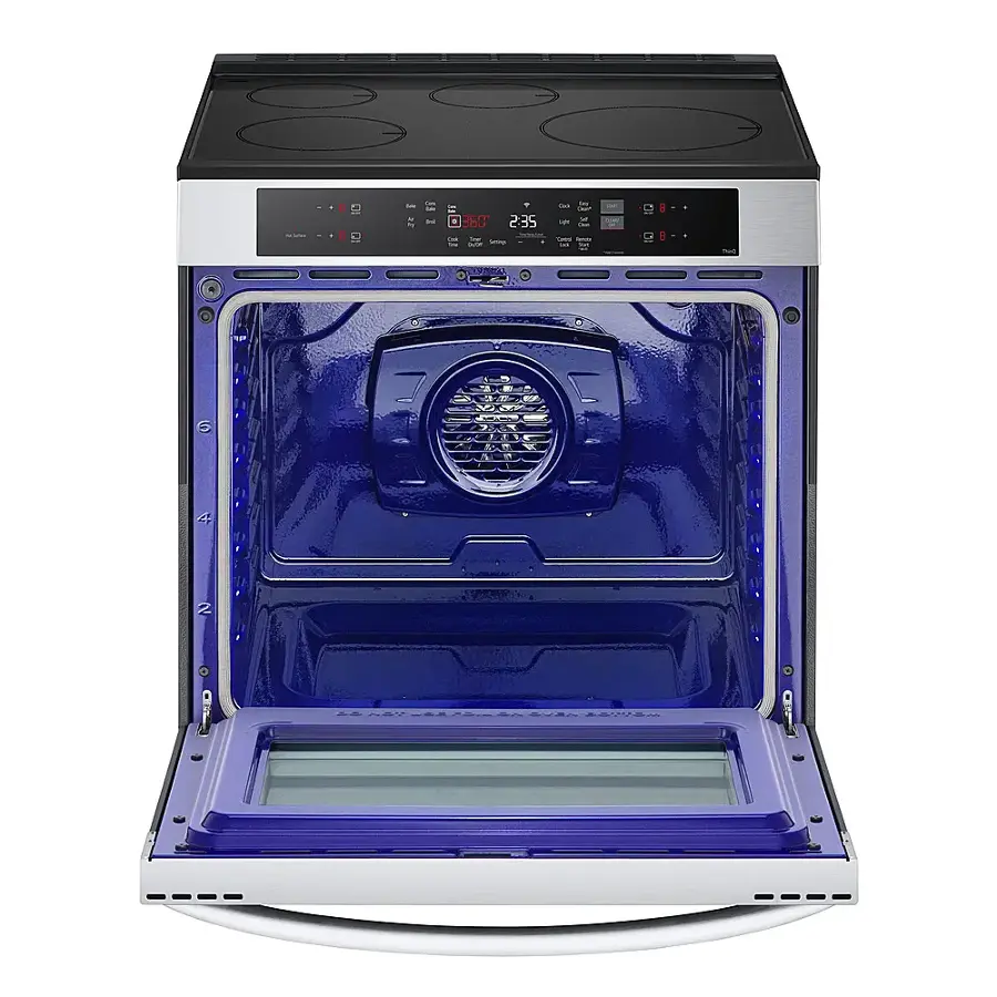 Alt View 12. LG - 6.3 Cu. Ft. Smart Slide-in Electric Induction True Convection Range with EasyClean and Air Fry - PrintProof Stainless Steel.