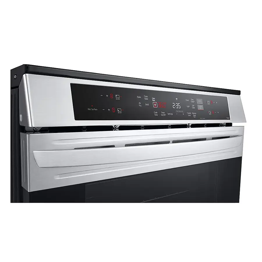 Alt View 19. LG - 6.3 Cu. Ft. Smart Slide-in Electric Induction True Convection Range with EasyClean and Air Fry - PrintProof Stainless Steel.