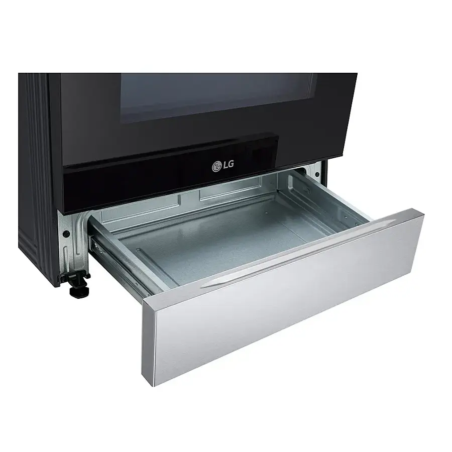 Alt View 22. LG - 6.3 Cu. Ft. Smart Slide-in Electric Induction True Convection Range with EasyClean and Air Fry - PrintProof Stainless Steel.