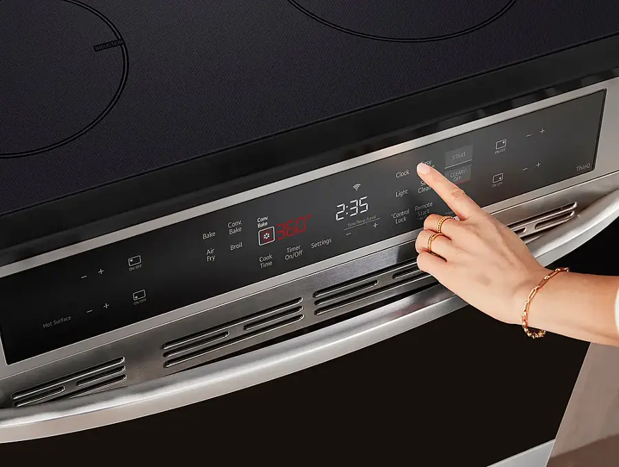 Alt View 26. LG - 6.3 Cu. Ft. Smart Slide-in Electric Induction True Convection Range with EasyClean and Air Fry - PrintProof Stainless Steel.
