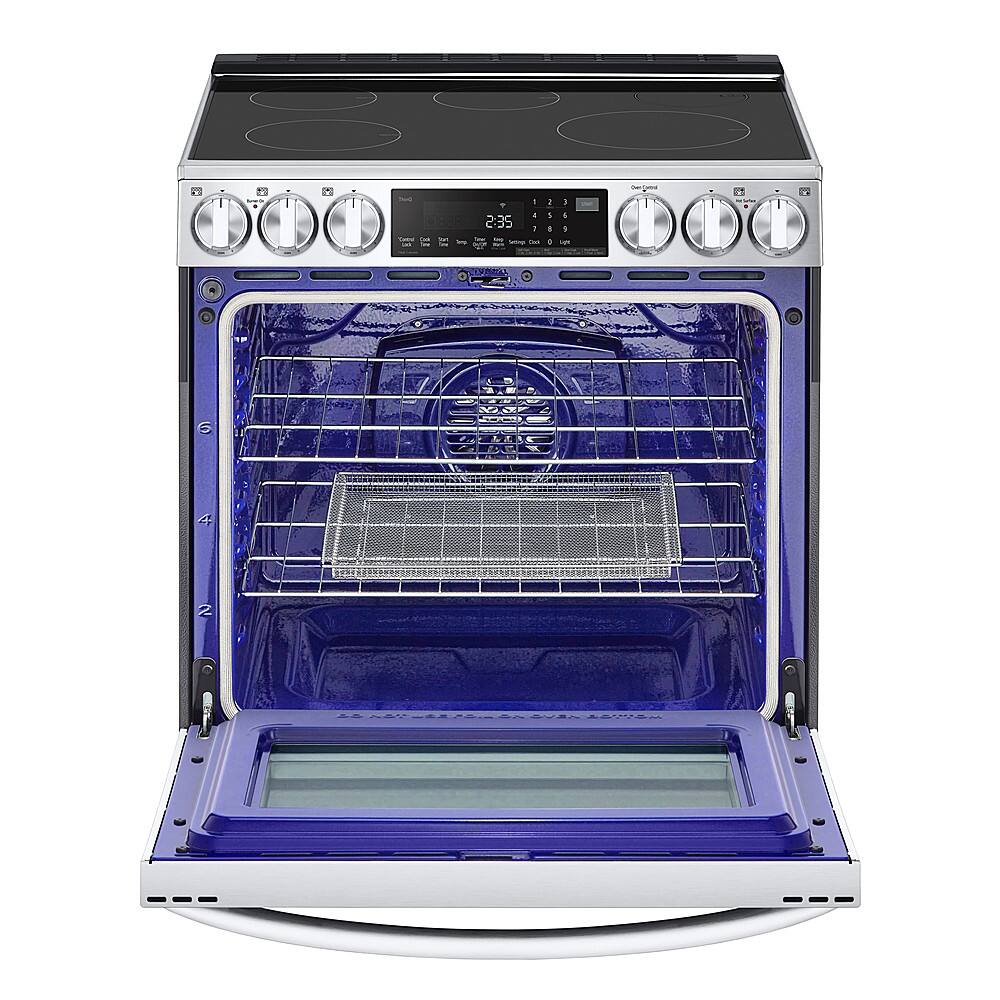 Alt View 12. LG - 6.3 Cu. Ft. Slide-In Electric Induction True Convection Range with EasyClean and Air Fry - PrintProof Stainless Steel.