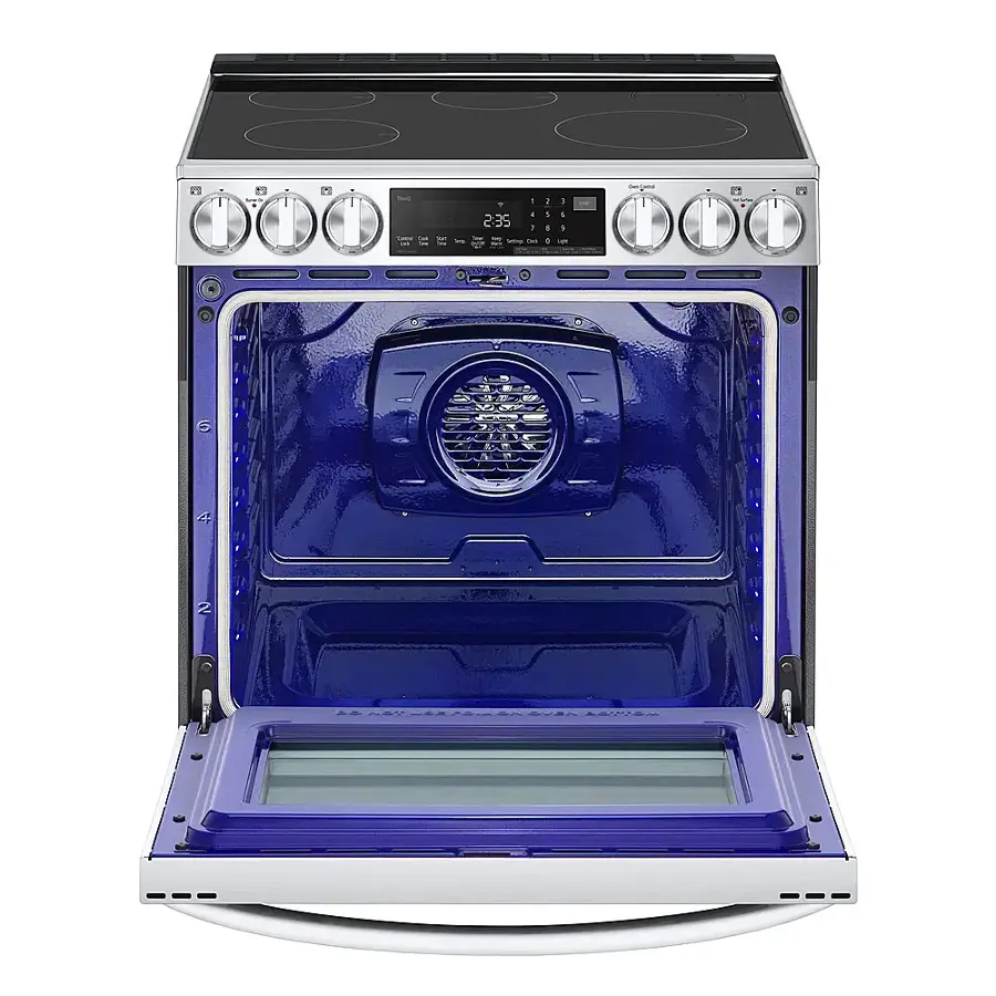 Alt View 13. LG - 6.3 Cu. Ft. Slide-In Electric Induction True Convection Range with EasyClean and Air Fry - PrintProof Stainless Steel.